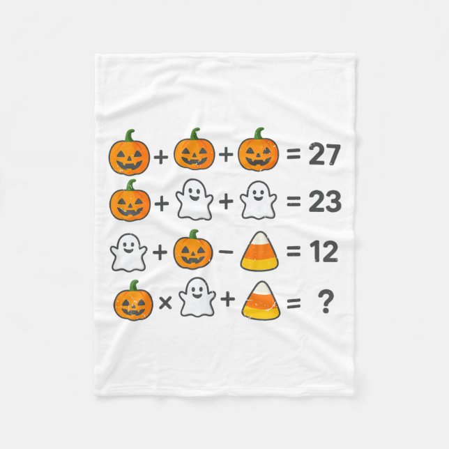 67 Order Operations Math Teacher Halloween Costume Fleece Blanket (Front)