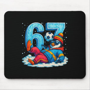 67 Penguin Soccer Funny Winter Meme Gift _2 Mouse Pad