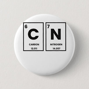 67 Periodic Table Element Chemistry Mason Meme  6 Cm Round Badge