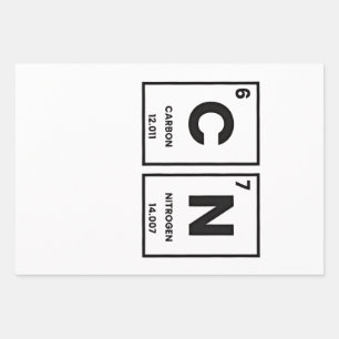 67 Periodic Table Element Chemistry Mason Meme  Wrapping Paper Sheet