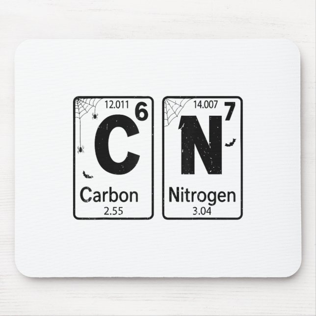 67 Periodic Table Halloween Costume Mad Scientist  Mouse Pad (Front)