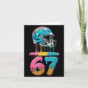 67 Player 67th Birthday Ice Cream American Footbal Card