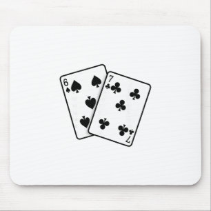 67 Playing Cards Meme Funny Six Seven Mouse Pad