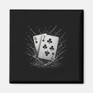 67 Playing Cards Six Seven Meme Card Game Poker Ca Magnet