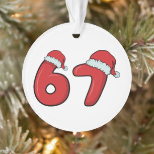 67 Santa Hat Christmas Ornament 