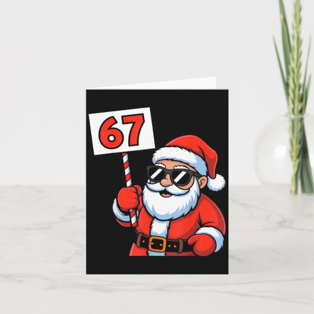67 Santa Six Seven Christmas  Card (Front)
