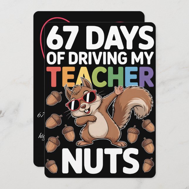 67 School Days, Basketball Mom Journey 2026 Holiday Card (Front/Back)