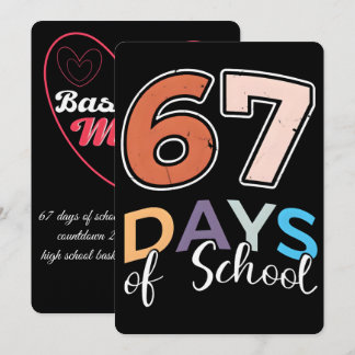 67 School Days, Basketball Mom Journey 2026 Holiday Card