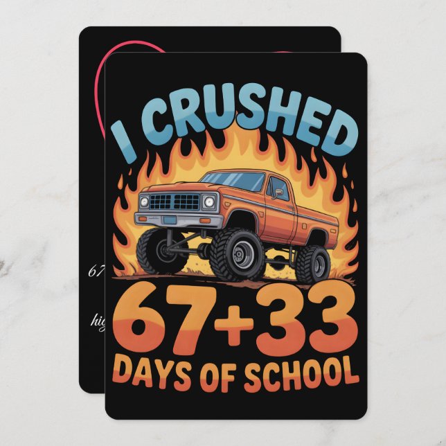 67 School Days, Basketball Mom Journey 2026 Holiday Card (Front/Back)