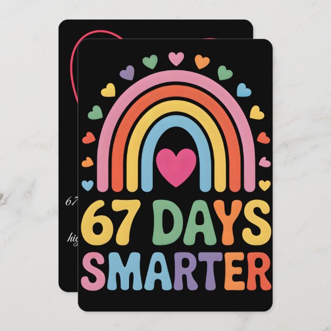 67 School Days, Basketball Mom Journey 2026 Holiday Card (Front/Back)