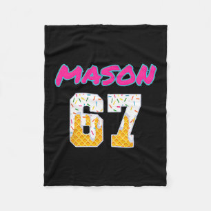 67 Sell Meme Slang Viral Trend Fleece Blanket