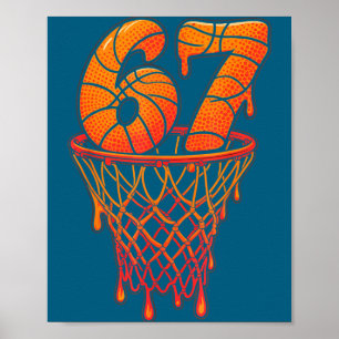 67 Seven Drip Cream Ice Basketball Six Meme Poster