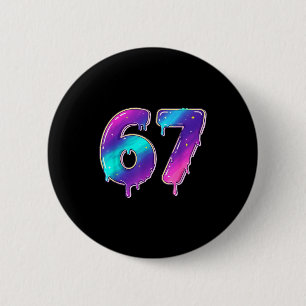 67 Shirt, 67 Meme Baseball Lifestyle 101 Apparel Y 6 Cm Round Badge