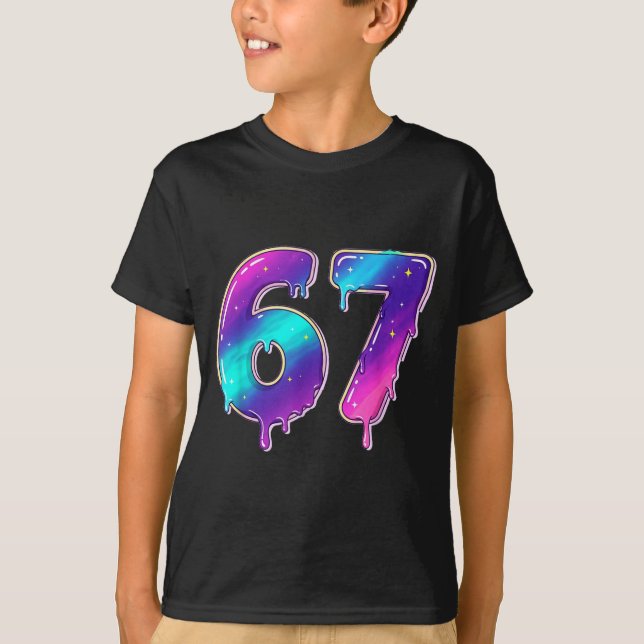 67 Shirt, 67 Meme Baseball Lifestyle 101 Apparel Y T-Shirt (Front)