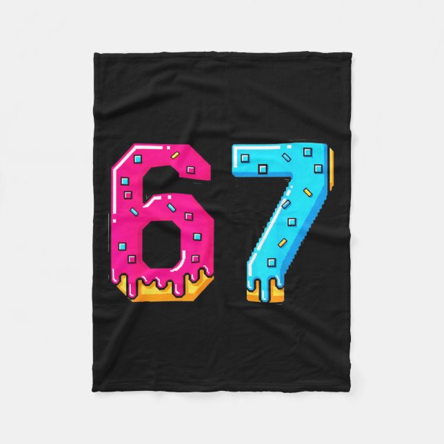 67 Shirt Baseball Life Style 101 Apparel Youth Dri Fleece Blanket (Front)