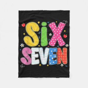 67 Shirt For Teachers 67 Meme Women Teacher Six Se Fleece Blanket
