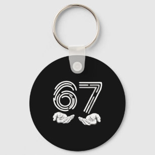 67 Shirt, Funny Shirts 67 Kid Meme Six Seven Graph Key Ring