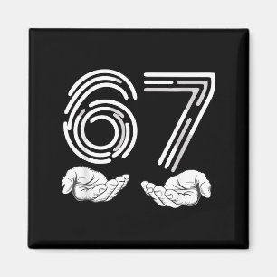 67 Shirt, Funny Shirts 67 Kid Meme Six Seven Graph Magnet