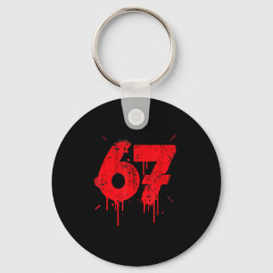 67 Shirt, Funny Shirts 67 Meme Six Seven Men Teen  Key Ring