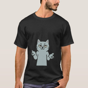 67 Six Seven 6-7 Blue-Grey Cat - Kids Gaming Brain T-Shirt