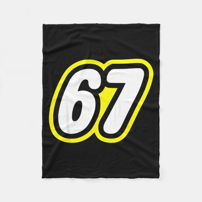 67 Six Seven 6 7 Boys Girls Kids Teens Tee  Fleece Blanket (Front)