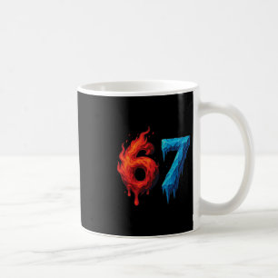 67 Six Seven 6-7 Flaming Ice - Funny Teen Kids Bra Coffee Mug