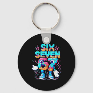 67 Six Seven 6-7 - Funny Italian Brainrot Ice Crea Key Ring