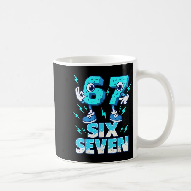 67 Six Seven 6-7 - Funny Italian Brainrot Kids Gam Coffee Mug (Right)
