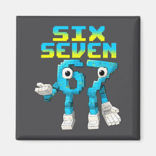 67 Six Seven 6-7 - Funny Italian Brainrot Kids Gam Magnet