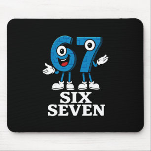 67 Six Seven 6-7 - Funny Italian Brainrot Kids Gam Mouse Pad