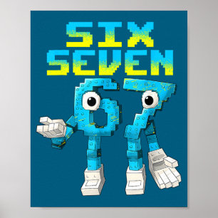67 Six Seven 6-7 - Funny Italian Brainrot Kids Gam Poster