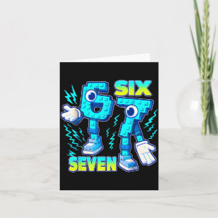 67 Six Seven 6-7 Funny Italian Brainrot Kids Gamin Card
