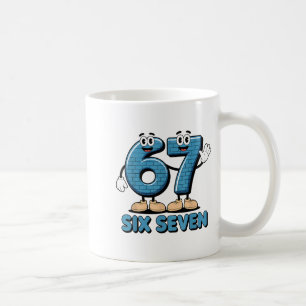 67 Six Seven 6-7 Funny Italian Brainrot Kids Gamin Coffee Mug