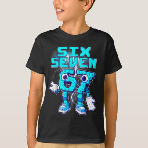 67 Six Seven 6-7 Funny Italian Brainrot Meme Kids T-Shirt