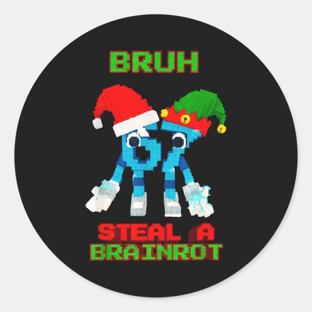 67 Six Seven 6-7 - Funny Steal Brainrot Kids Chris Classic Round Sticker (Front)