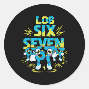 67 Six Seven 6-7 - Funny Steal Brainrot Kids Gamin Classic Round Sticker