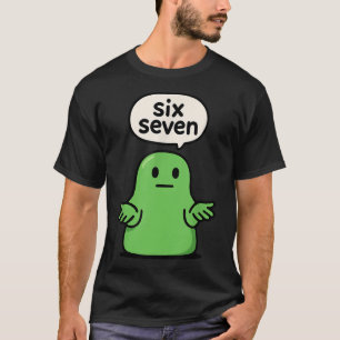 67 Six Seven 6-7 Green Blob Slime - Funny Kids Bra T-Shirt