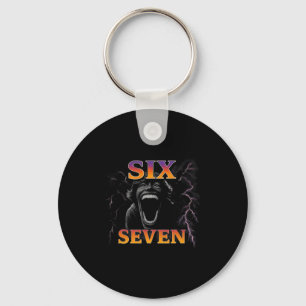 67 Six Seven Bootleg 6 7 Meme Design Funny 6 7  Key Ring