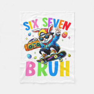 67 Six Seven Bruh Bunny for Kids Girls Boy Women Fleece Blanket