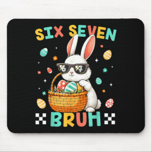 67 Six Seven Bruh Bunny for Kids Girls Boy Women Mouse Pad