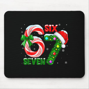 67 Six Seven Bruh Funny Christmas 6 7 Meme Men Wom Mouse Pad