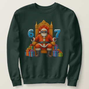67 Six Seven Bruh Santa Custom - Personalised Name Sweatshirt
