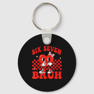 67 Six Seven Bruh Valentines Day 6 7 Meme Matching Key Ring