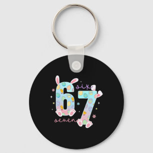 67 Six Seven Bunny Rabbit For Girls Kids Boys Teac Key Ring