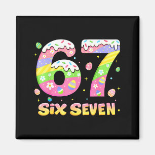 67 Six Seven Bunny Rabbit For Girls Kids Boys Teac Magnet