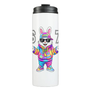67 Six Seven Bunny Tie Dye Easter Day 67 Meme Men Thermal Tumbler