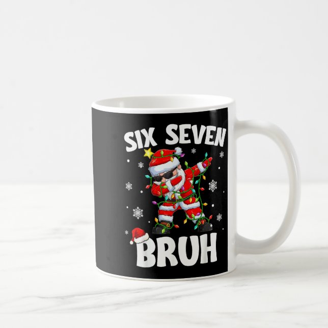 67 Six Seven Burh Funny Christmas 6 7 Meme Men Wom Coffee Mug (Right)