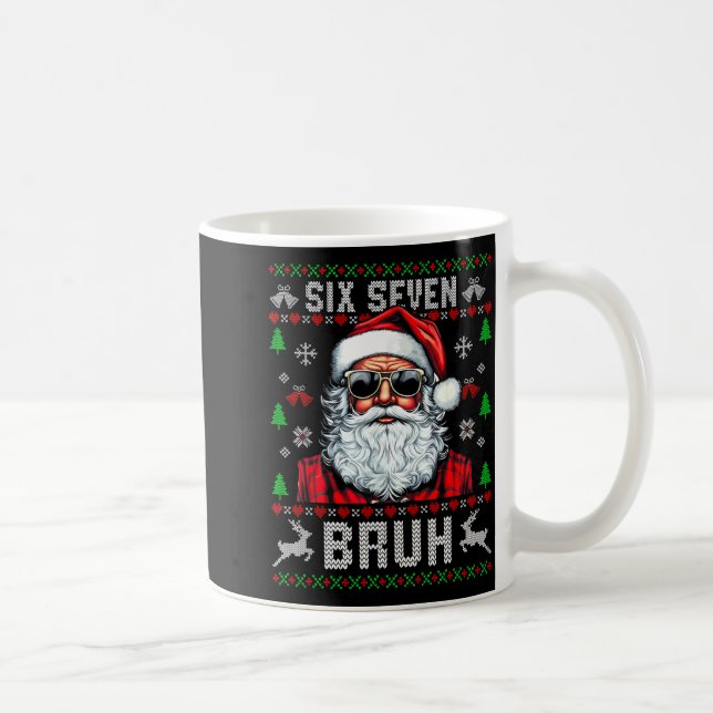 67 Six Seven Burh Funny Christmas 6 7 Meme Men Wom Coffee Mug (Right)