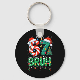 67 Six Seven Burh Funny Christmas 6 7 Meme Men Wom Key Ring