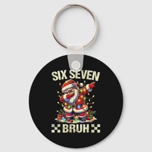 67 Six Seven Burh Funny Christmas 6 7 Meme Men Wom Key Ring
